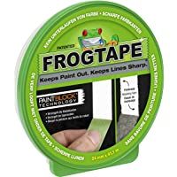 FrogTape - Cinta adhesiva de papel crespón – Bordes nítidos y trazados precisos – Dimensiones: 24 x 41-1 m – Color verde